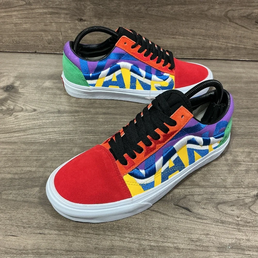 Vans Unisex Old School Statement Block Skate Shoes Mens Size 7.5 Womens Size 9